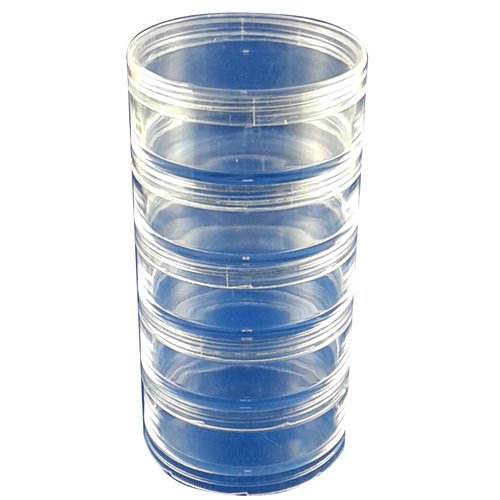 4 pcs Stackable 1.5 oz Plastic Jar